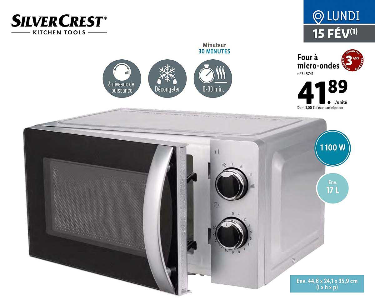 four à micro-ondes silver crest