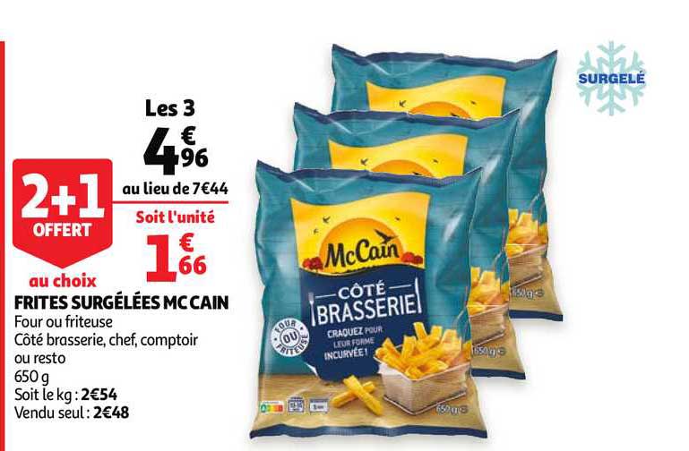 frites surgelées mc cain