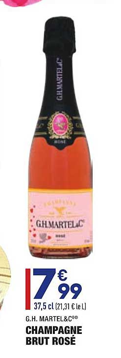 g.h. martel & co champagne brut rosé