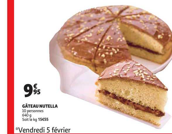 Gâteau Nutella