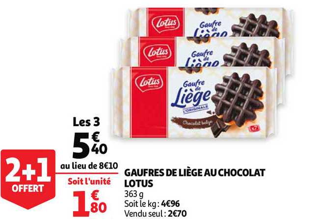Gaufres De Liège Au Chocolat Lotus