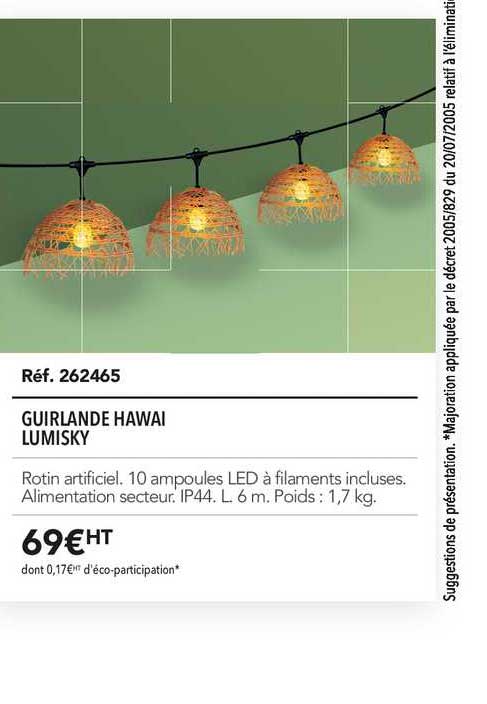 guirlande hawai lumisky