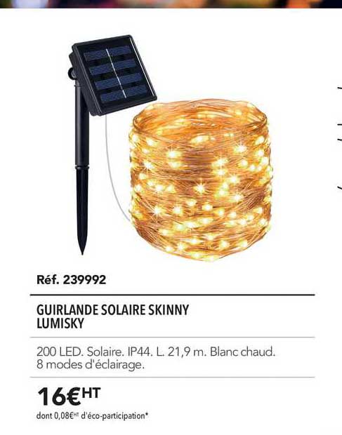 guirlande solaire skinny lumisky