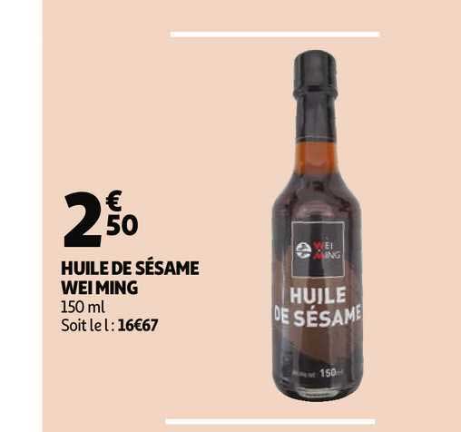 huile de sésame wei ming