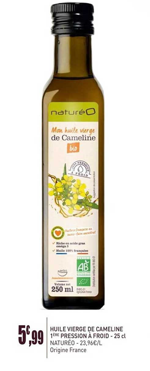 huile vierge de cameline 1ère pression à froid