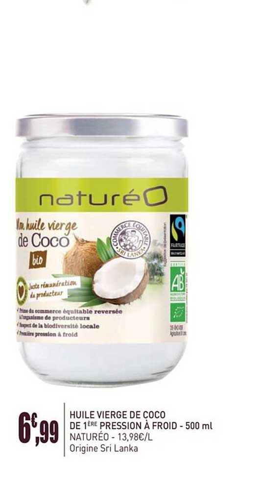 huile vierge de coco de 1ere pression à froid