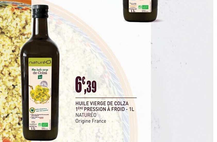 huile vierge de colza 1ère pression à froid