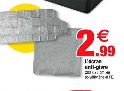 l'écran anti-givre