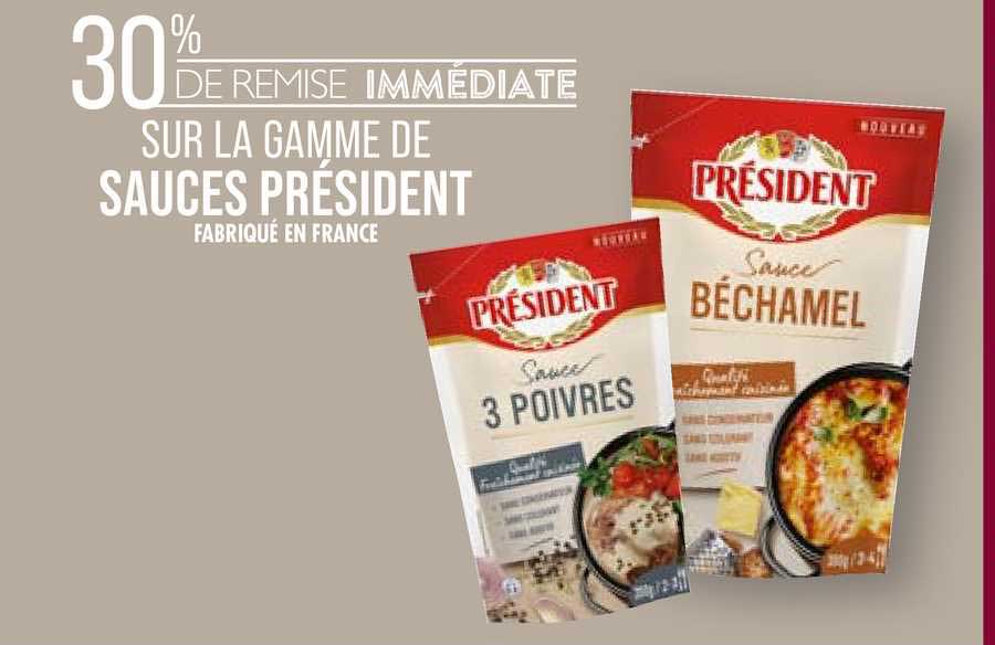 La Gamme De Sauces Président