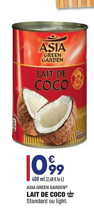 lait de coco asia green garden