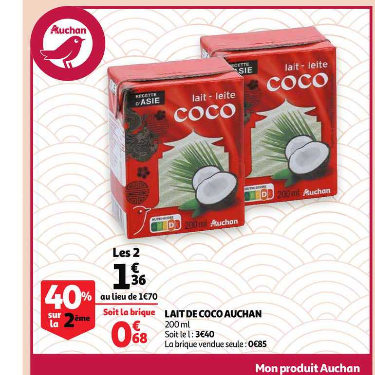 Lait De Coco Auchan