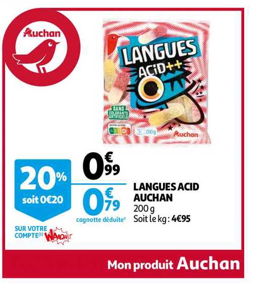 langues acid auchan