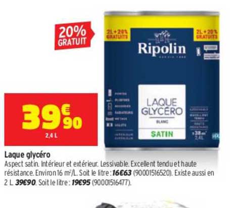 laque glycéro ripolin