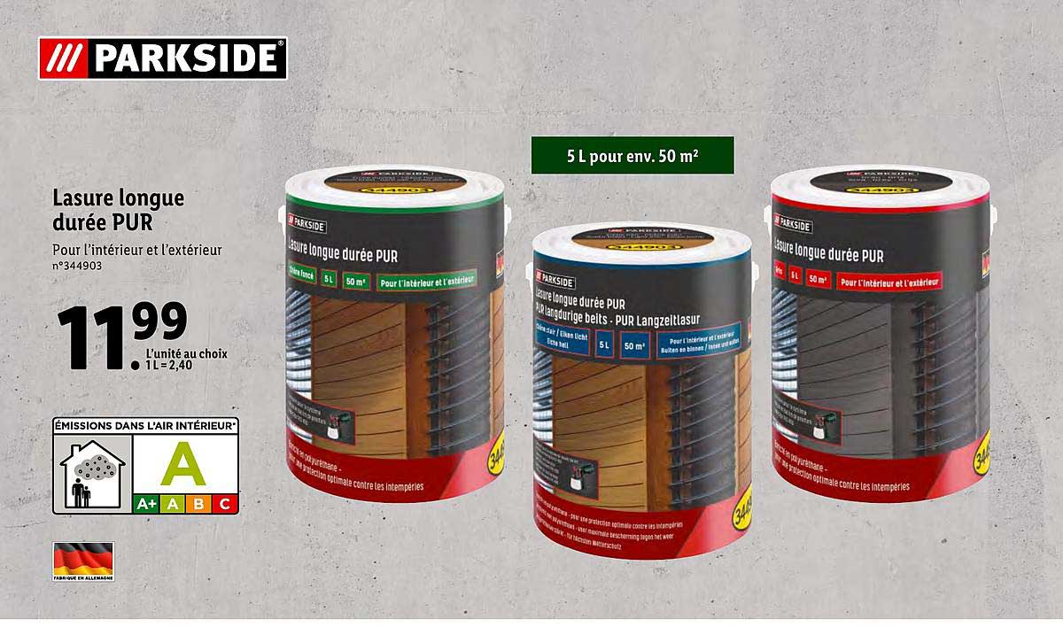 lasure longue durée pur parkside