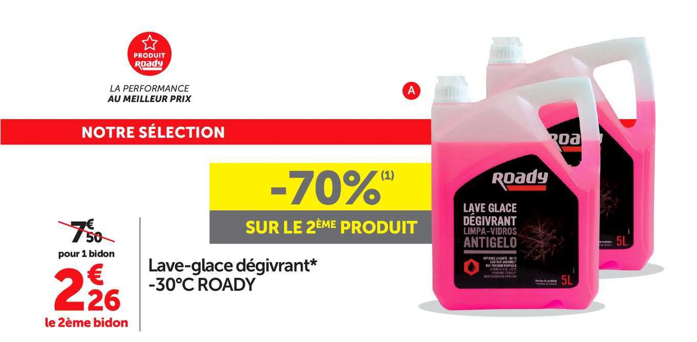 lave-glace dégivrant -30° roady