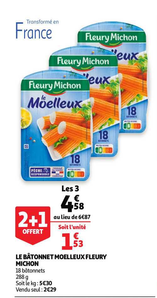 le bâtonnet moelleux fleury michon