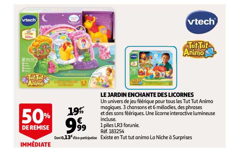 le jardin enchanté des licornes tut tut animo vtech