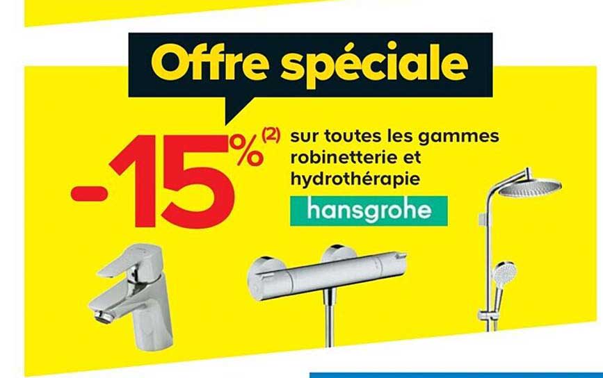 les gammes robinetterie et hydrothérapie hansgrohe