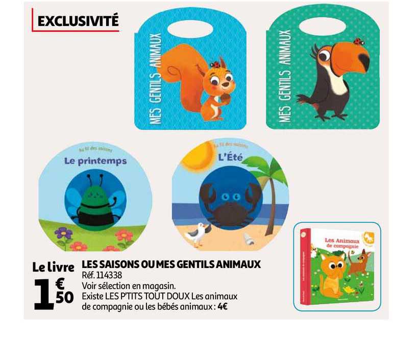 les saisons ou mes gentils animaux