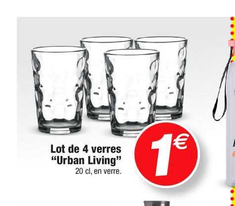 Lot De 4 Verres "urban Living"