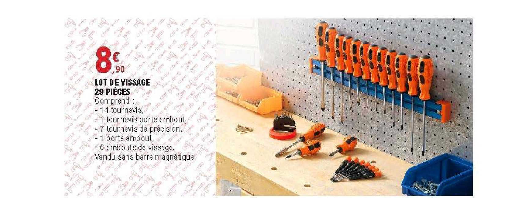lot de vissage 29 pièces