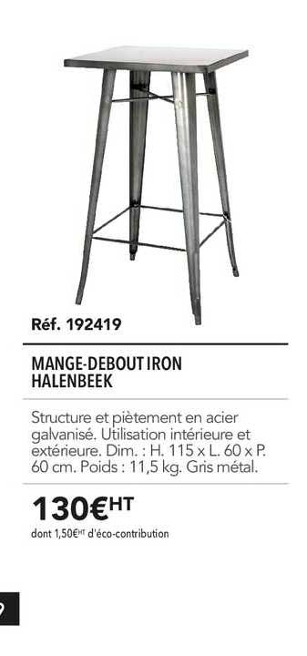 mange debout iron halenbeek