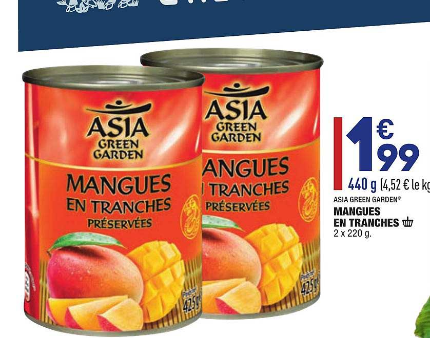 mangues en tranches asia green garden