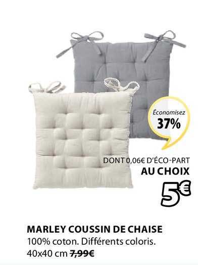 marley coussin de chaise