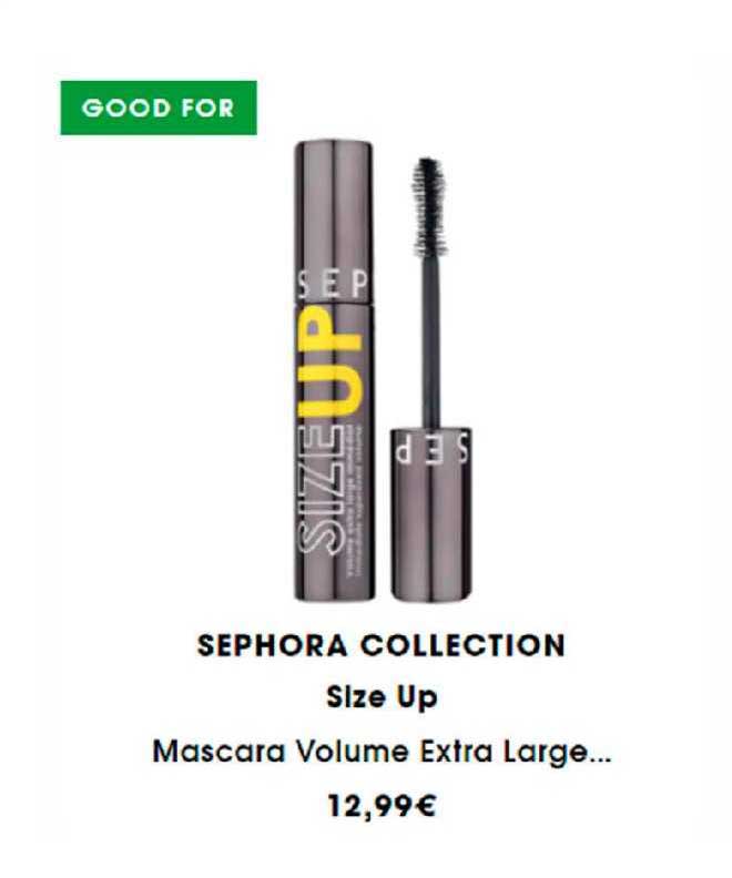 Mascara Volume Extra Large Size Up Sephora Collection