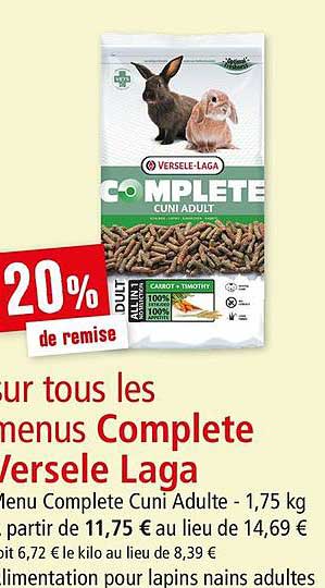 menus complète versele laga