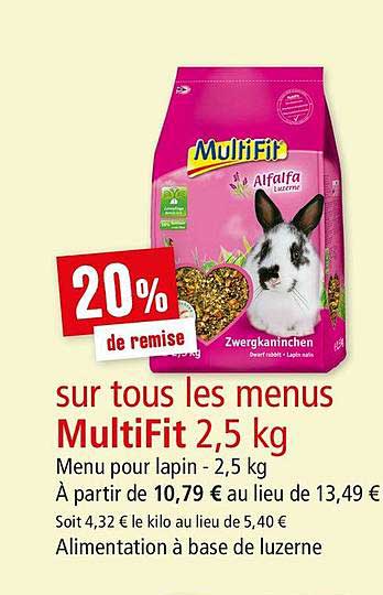 menus multifit 2,5 kg