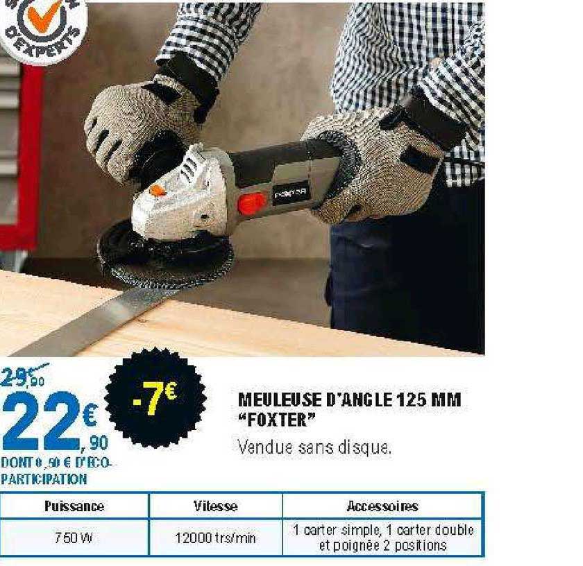 Meuleuse D'angle 125 Mm "foxter"