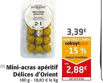 mini-acras apéritif délices d'orient