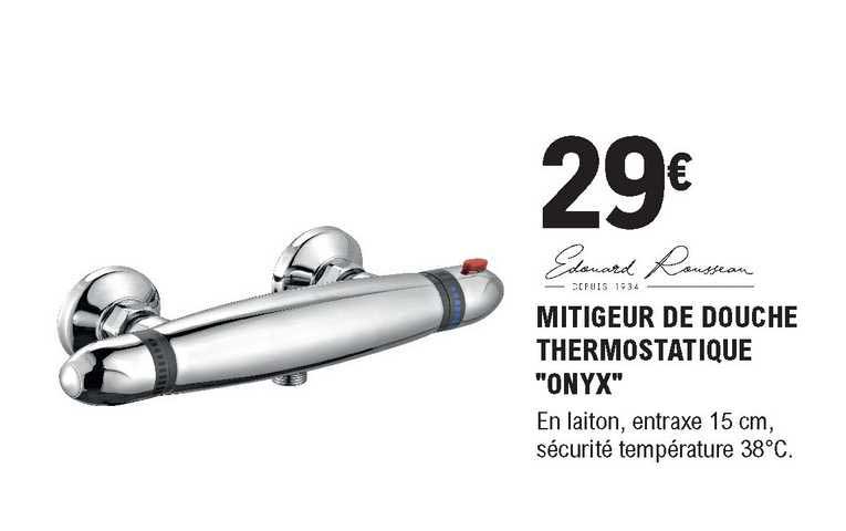 Mitigeur De Douche Thermostatique "onyx"