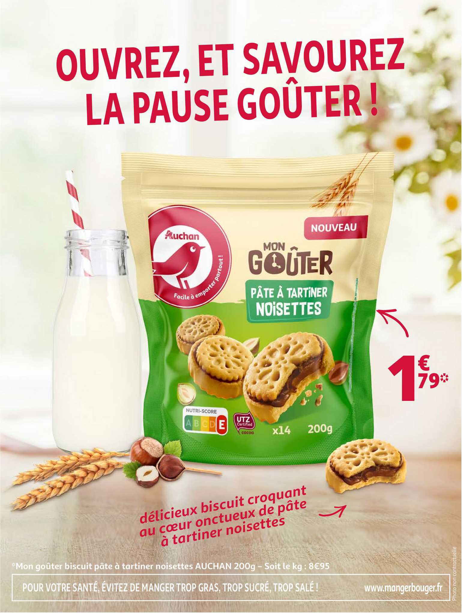 mon goûter pâte à tartiner noisettes