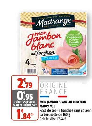 mon jambon blanc au torchon madrange