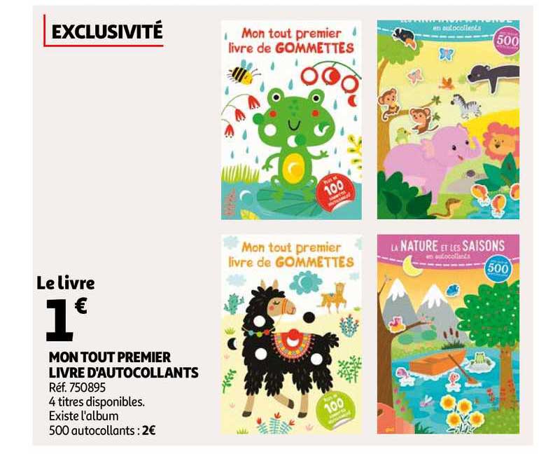 mon tout premier livre d'autocollants