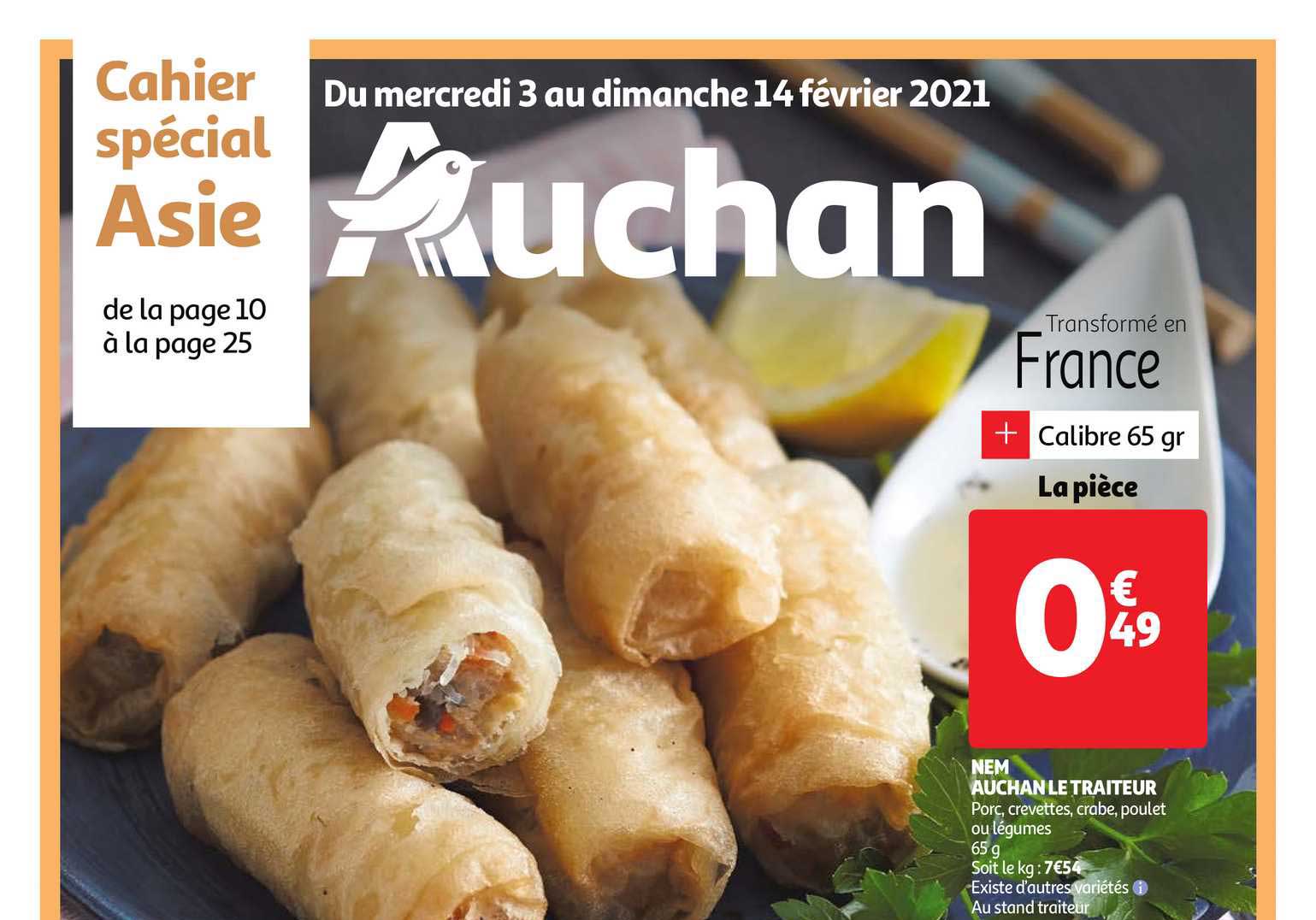Nem Auchan Le Traiteur