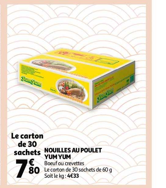 nouilles au poulet yum yum