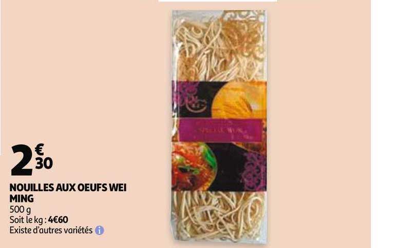 nouilles aux oeufs wei ming