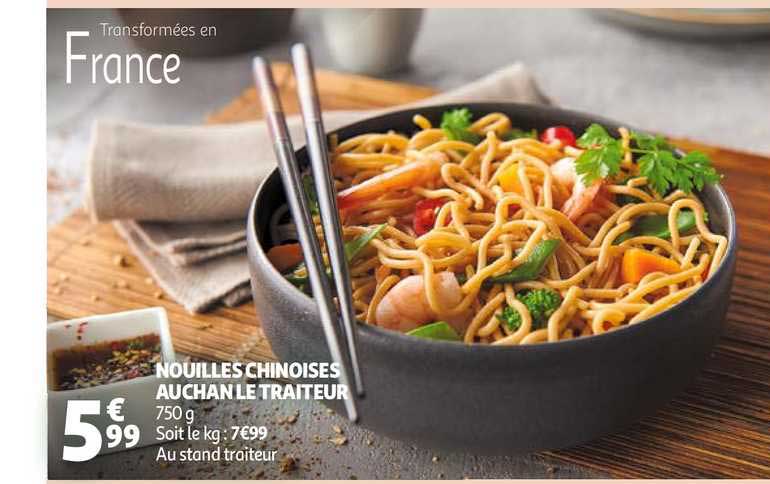 nouilles chinoises auchan le traiteur