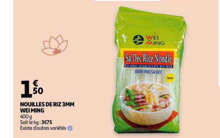 nouilles de riz 3mm wei ming