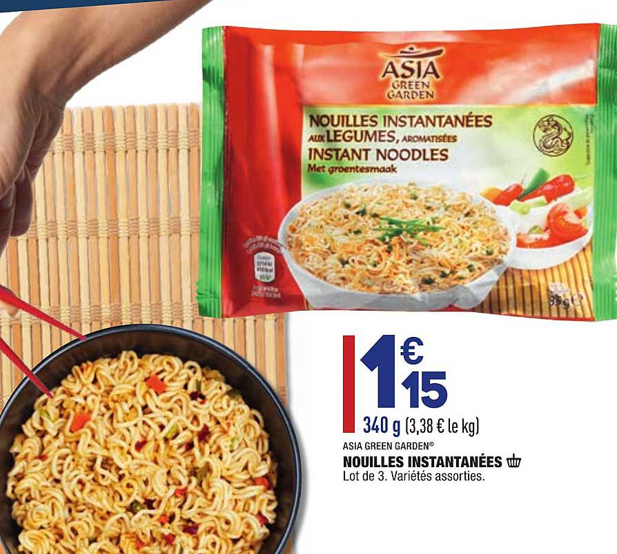 nouilles instantanées asia green garden