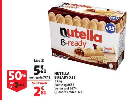 nutella b ready x15