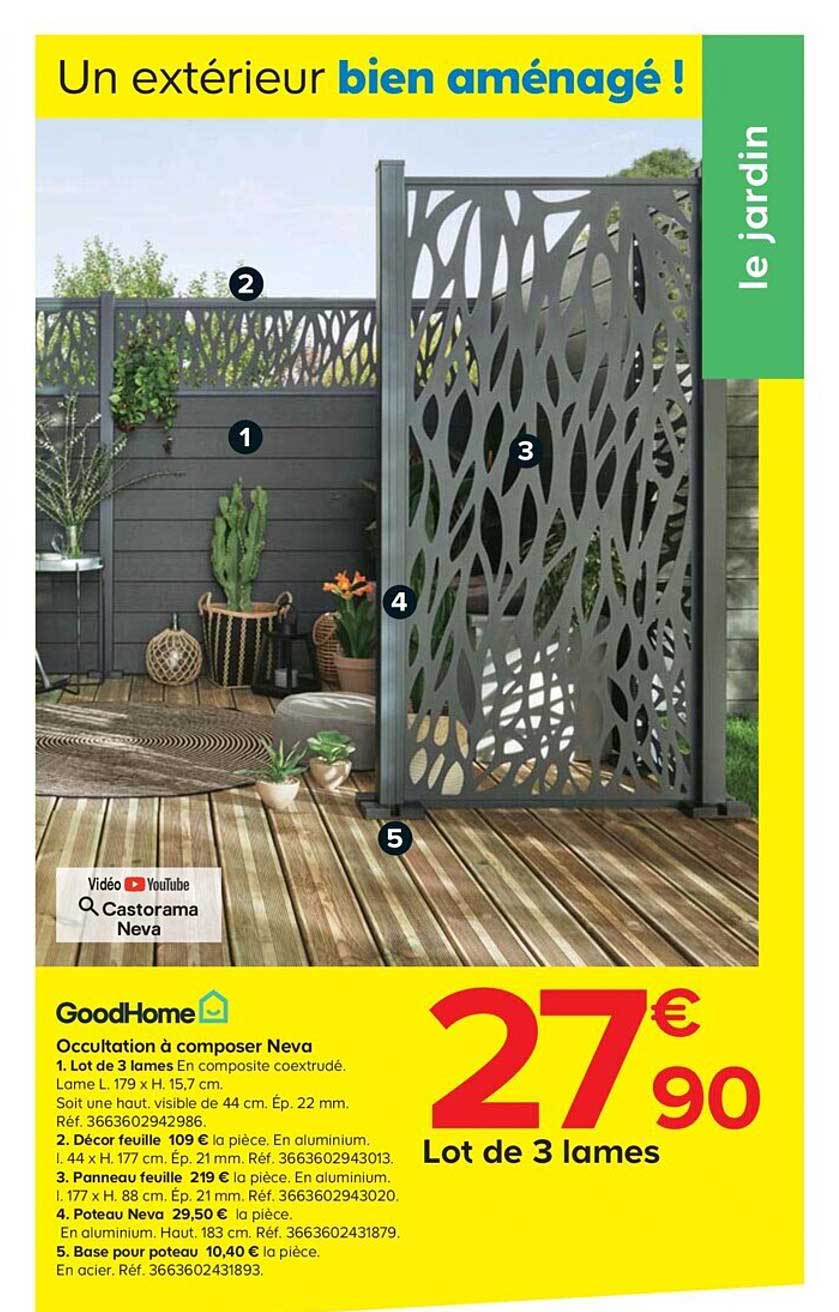 occultation à composer neva