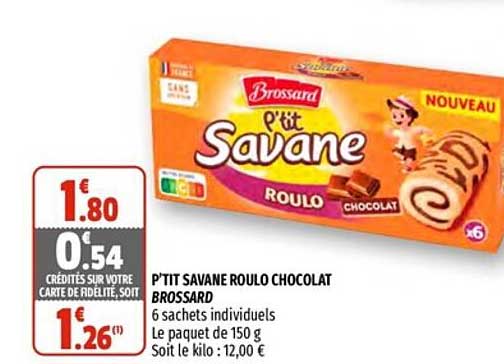 p'tit savane roulo chocolat brossard