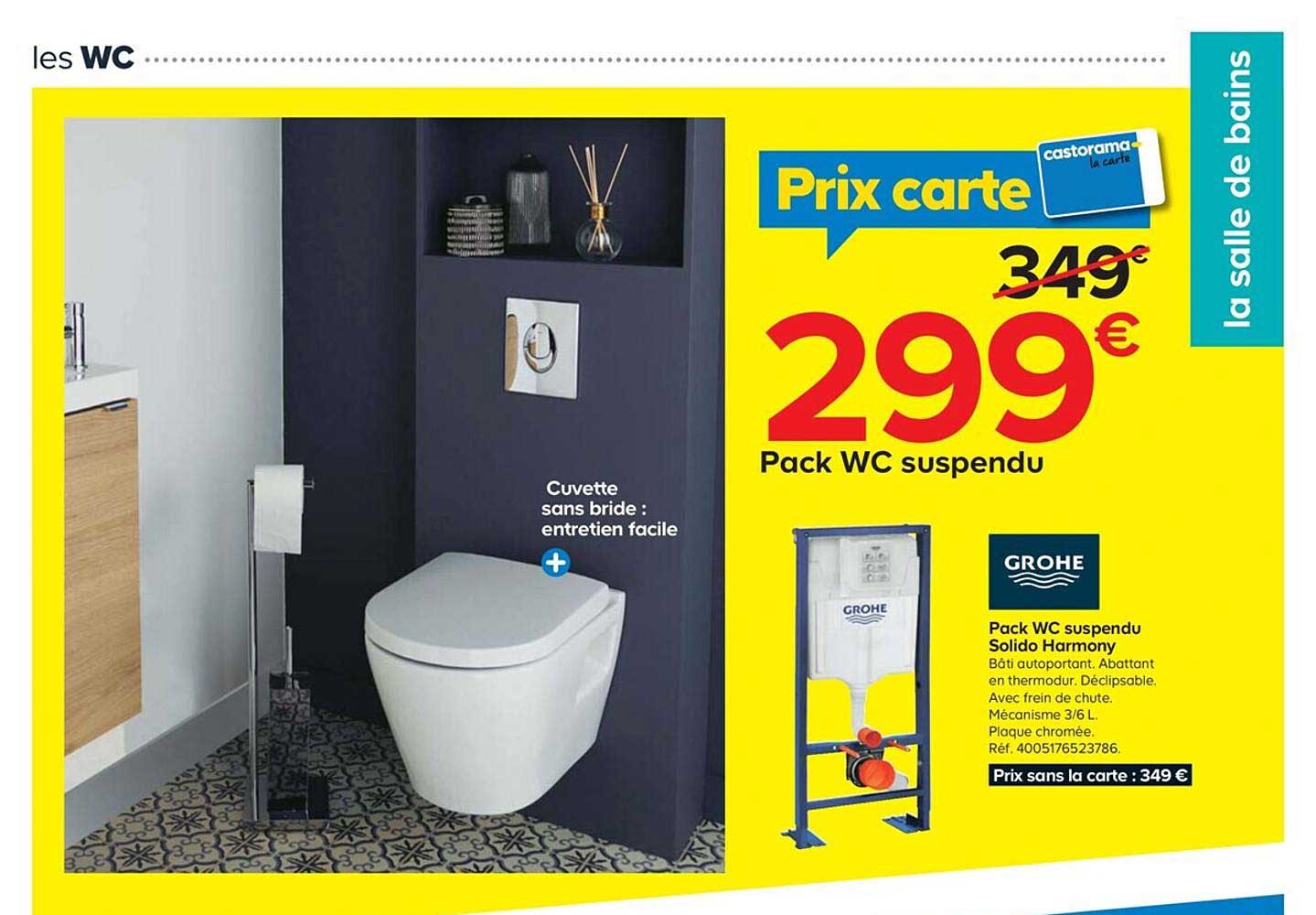 pack wc suspendu solido harmony grohe