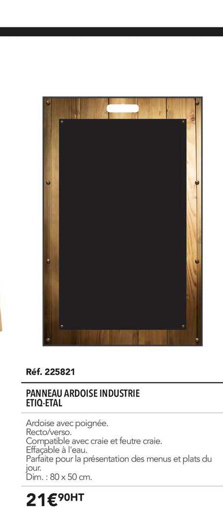 panneau ardoise industrie etiq etal