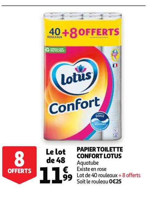 Papier Toilette Confort Lotus
