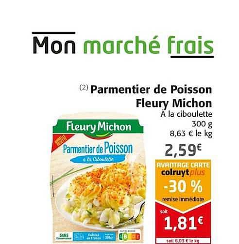 parmentier de poisson fleury michon